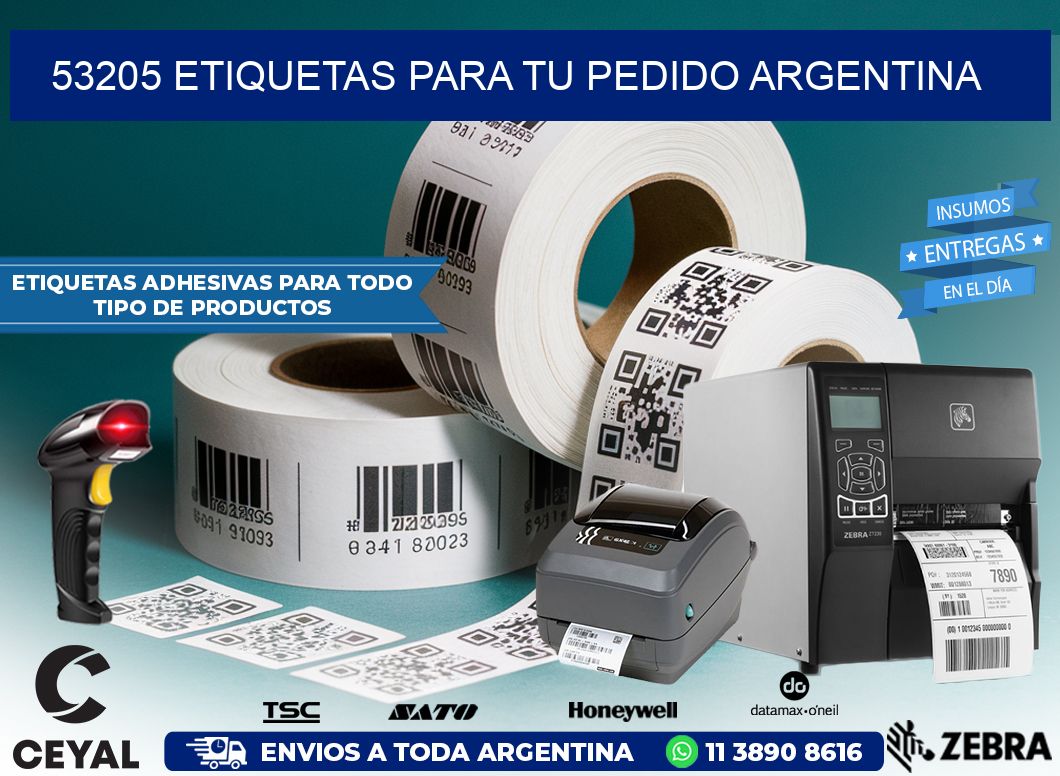 53205 ETIQUETAS PARA TU PEDIDO ARGENTINA