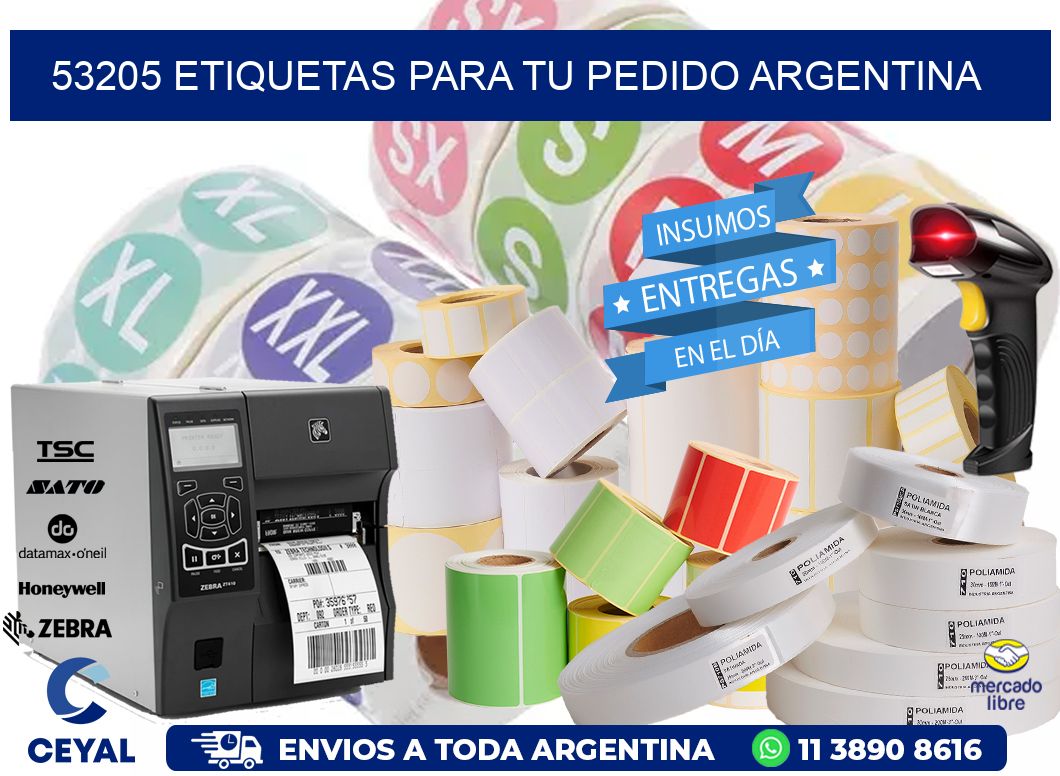 53205 ETIQUETAS PARA TU PEDIDO ARGENTINA