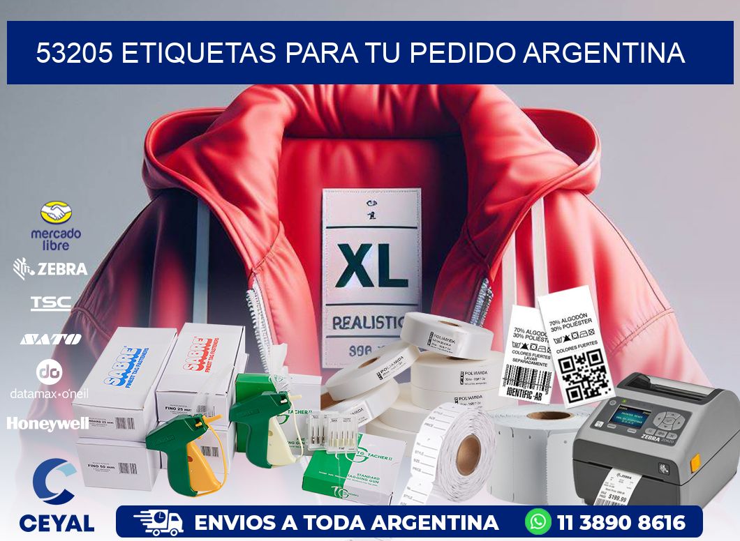 53205 ETIQUETAS PARA TU PEDIDO ARGENTINA