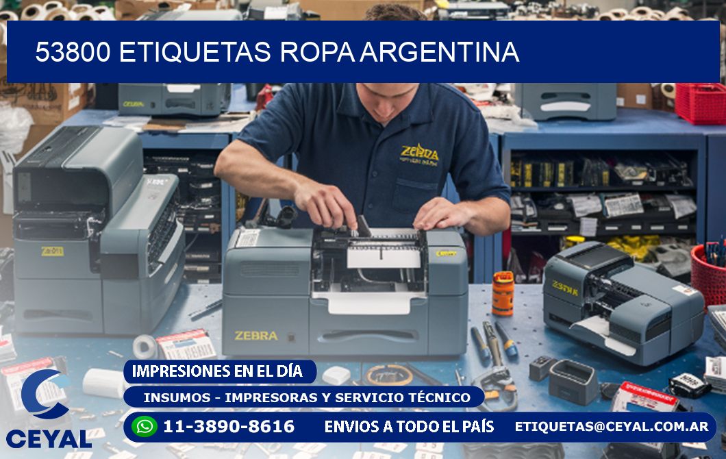 53800 ETIQUETAS ROPA ARGENTINA