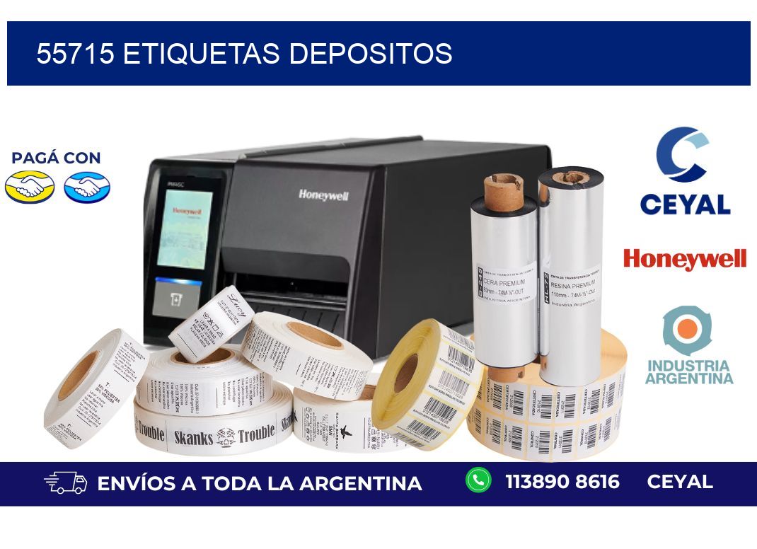 55715 ETIQUETAS DEPOSITOS