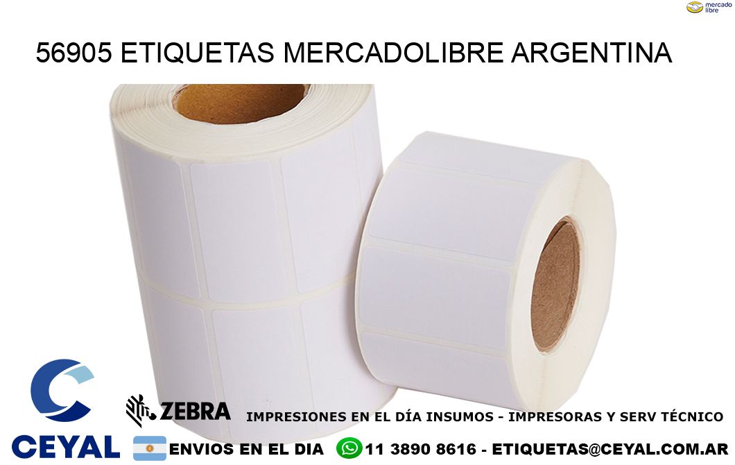 56905 ETIQUETAS MERCADOLIBRE ARGENTINA