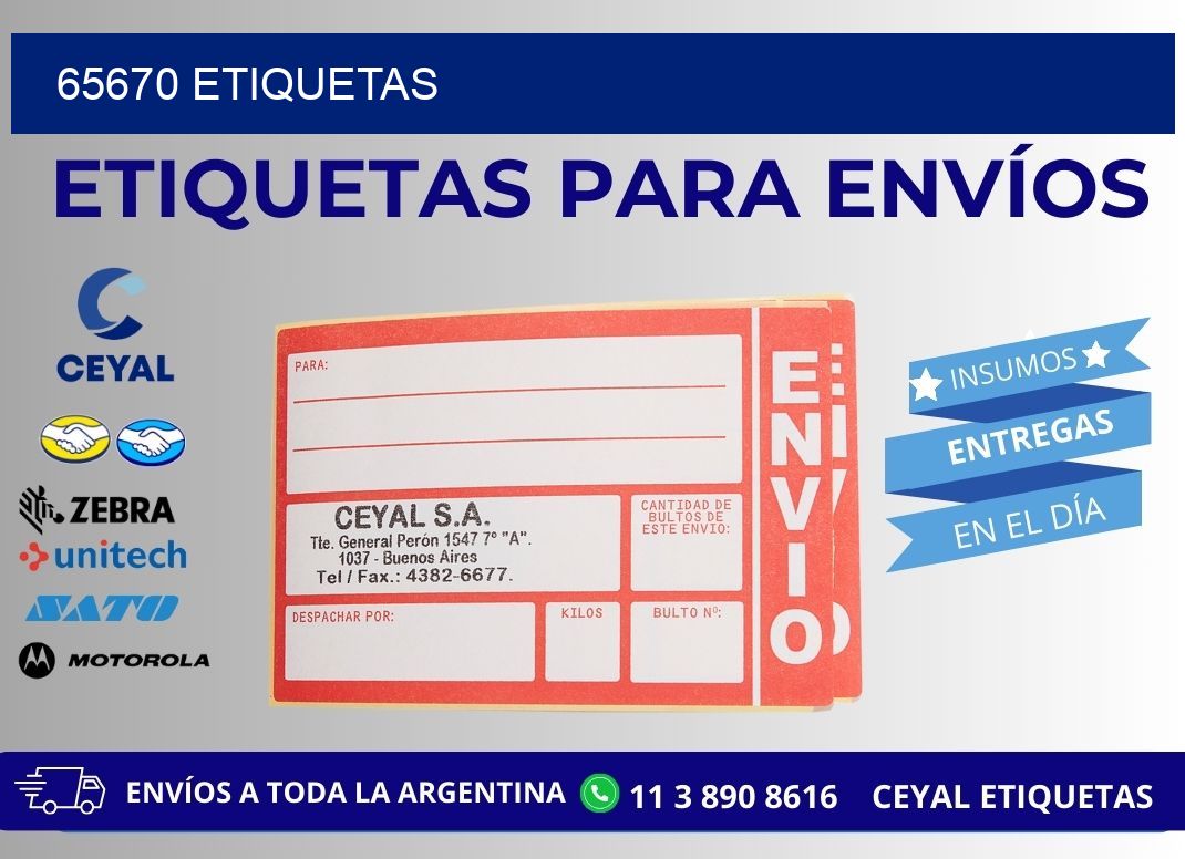 65670 ETIQUETAS