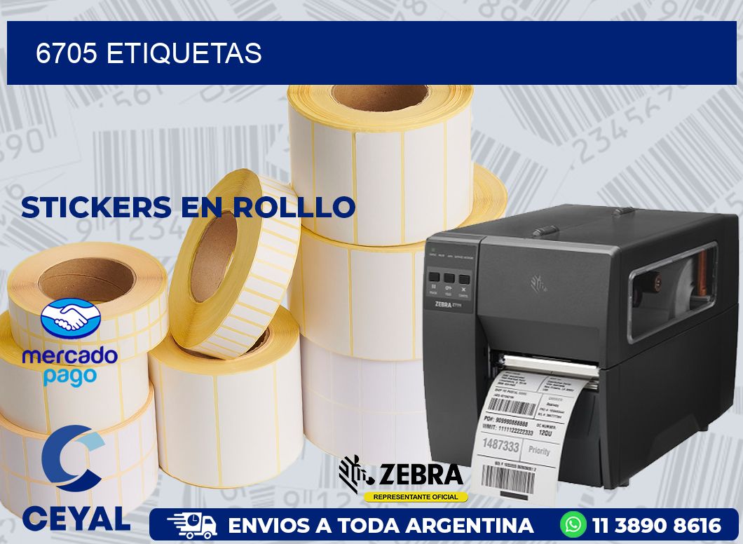 6705 ETIQUETAS