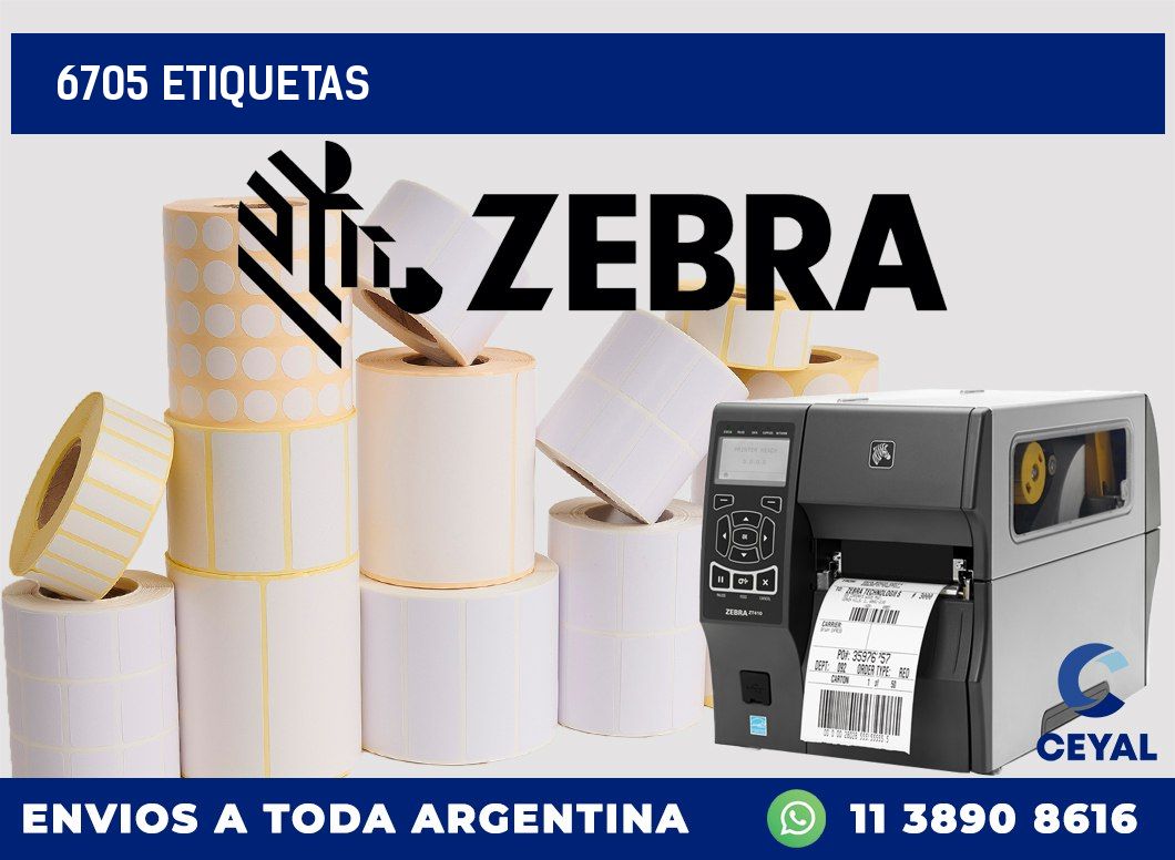 6705 ETIQUETAS
