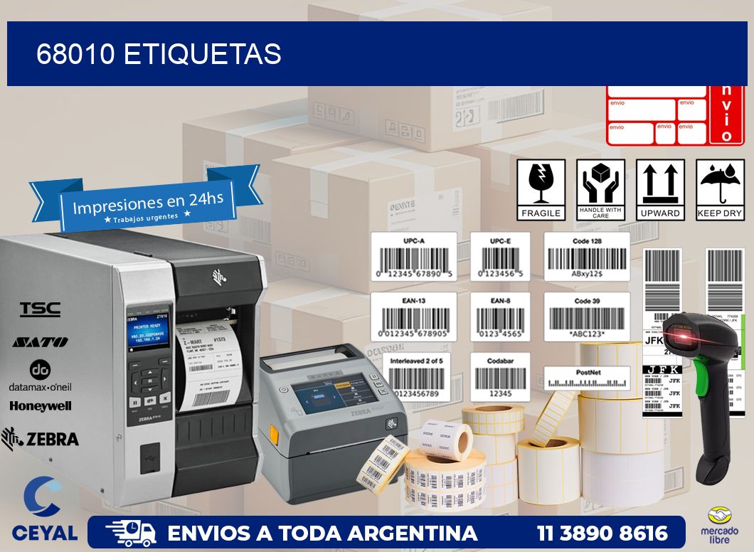 68010 ETIQUETAS