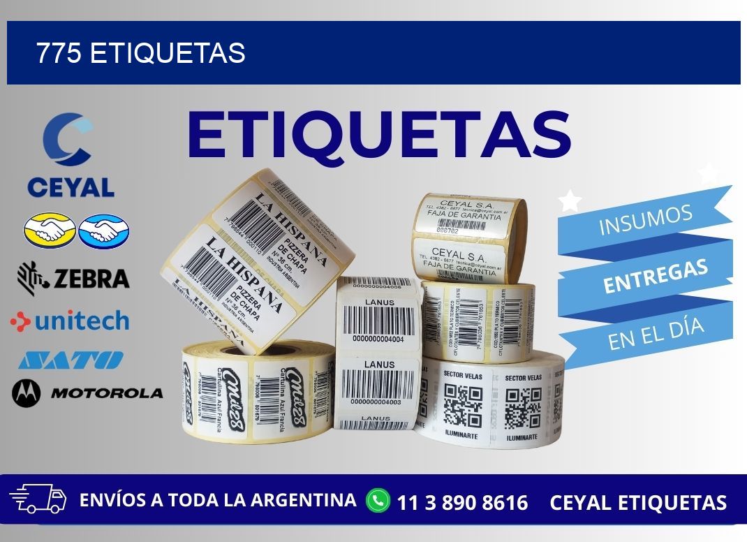 775 ETIQUETAS