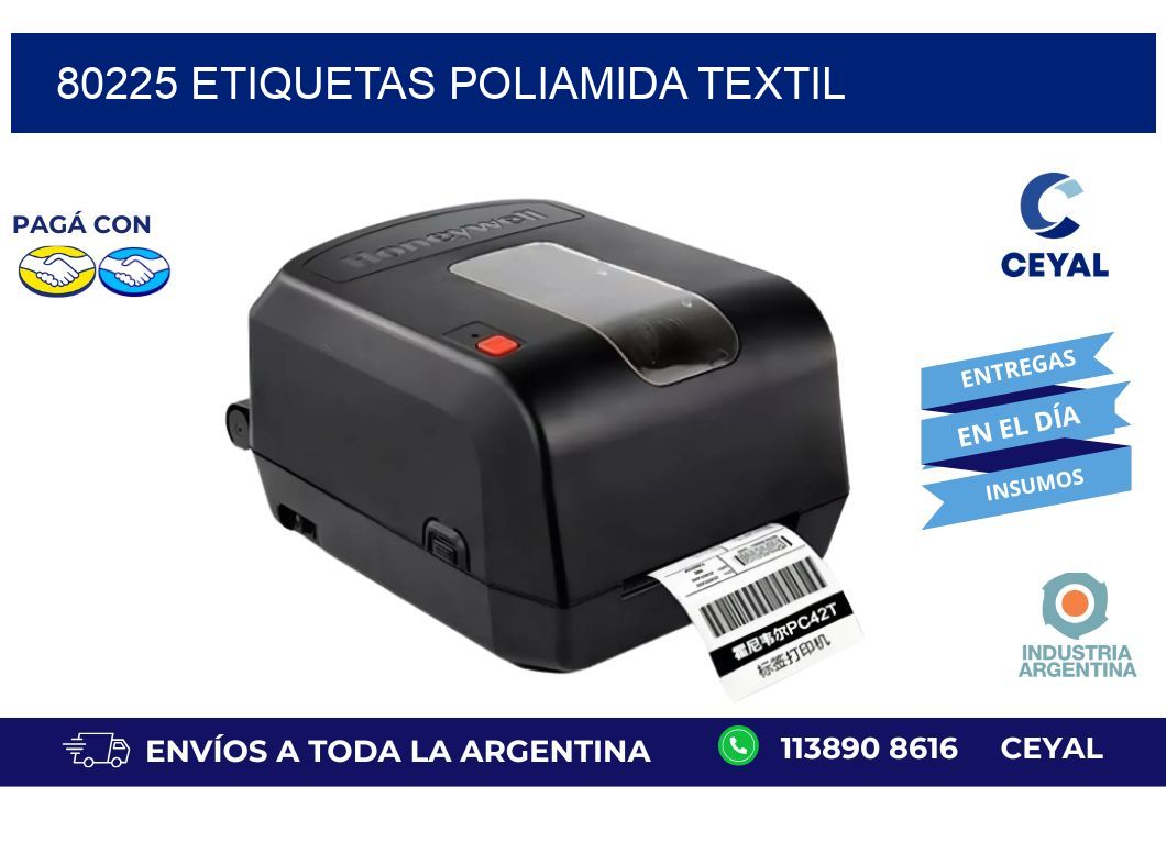 80225 ETIQUETAS POLIAMIDA TEXTIL