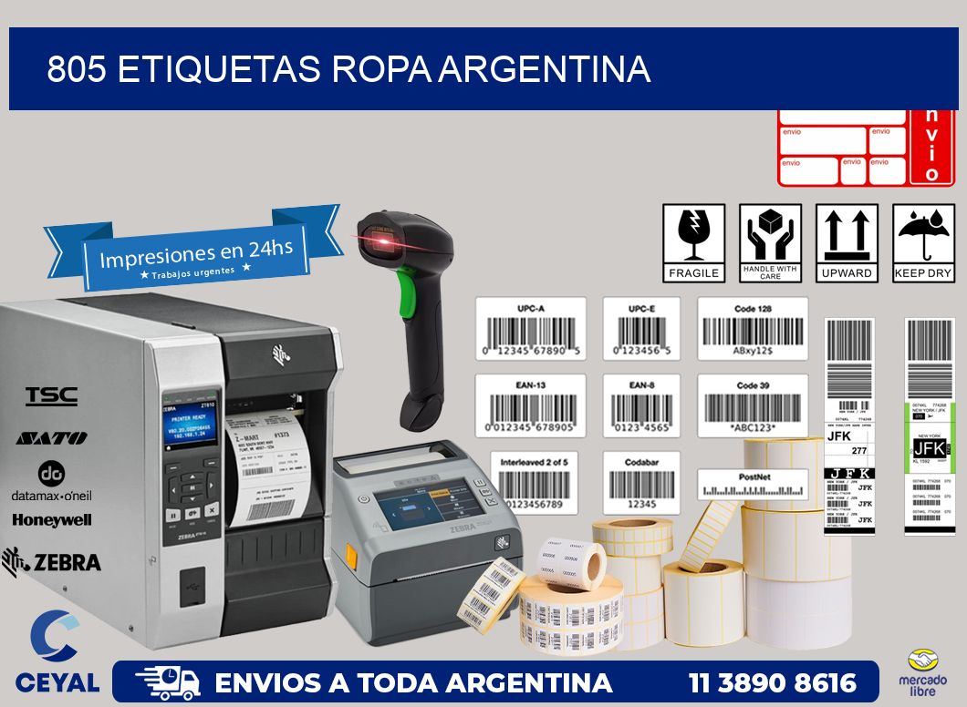 805 ETIQUETAS ROPA ARGENTINA