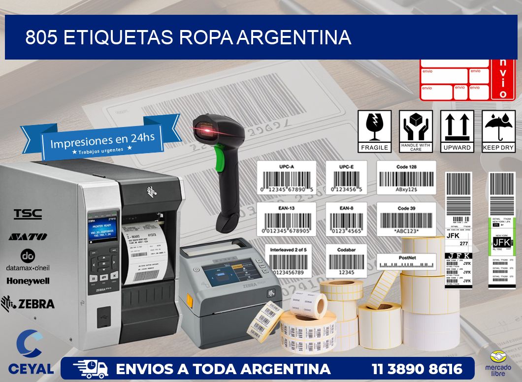 805 ETIQUETAS ROPA ARGENTINA
