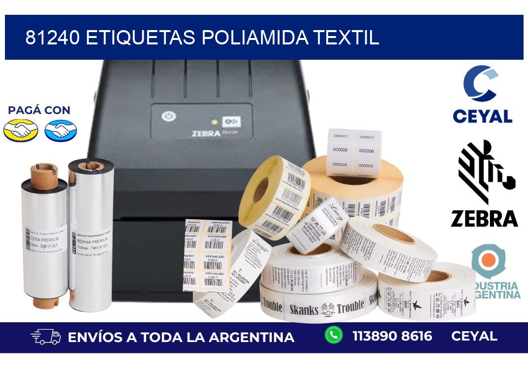 81240 ETIQUETAS POLIAMIDA TEXTIL