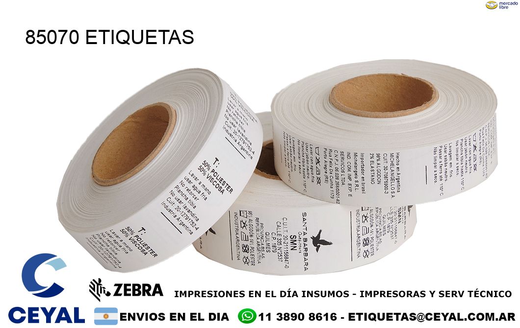 85070 ETIQUETAS