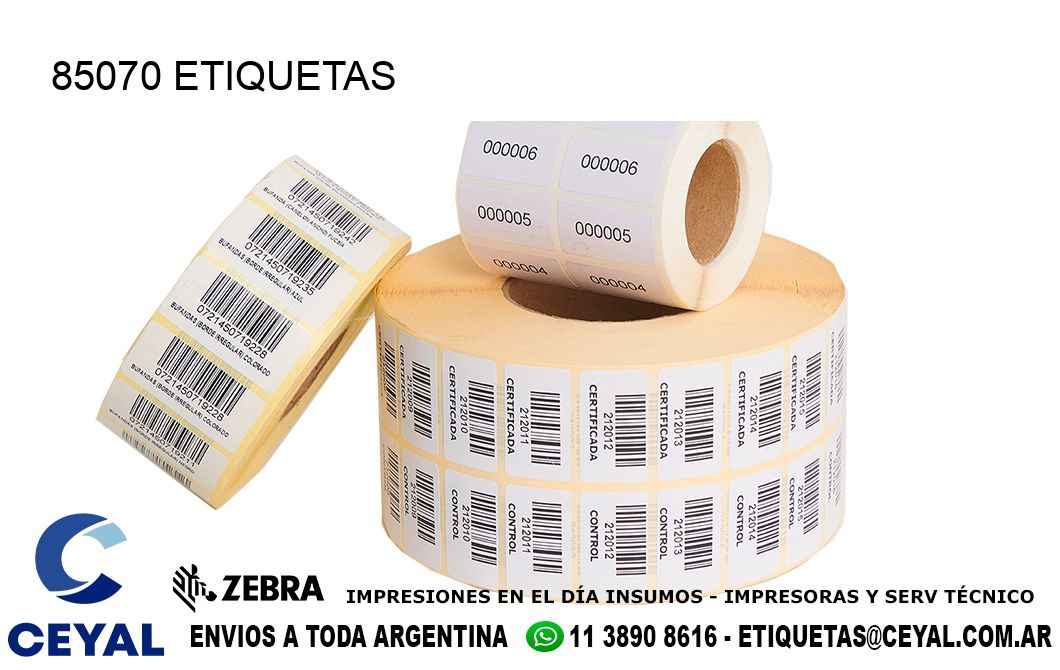 85070 ETIQUETAS