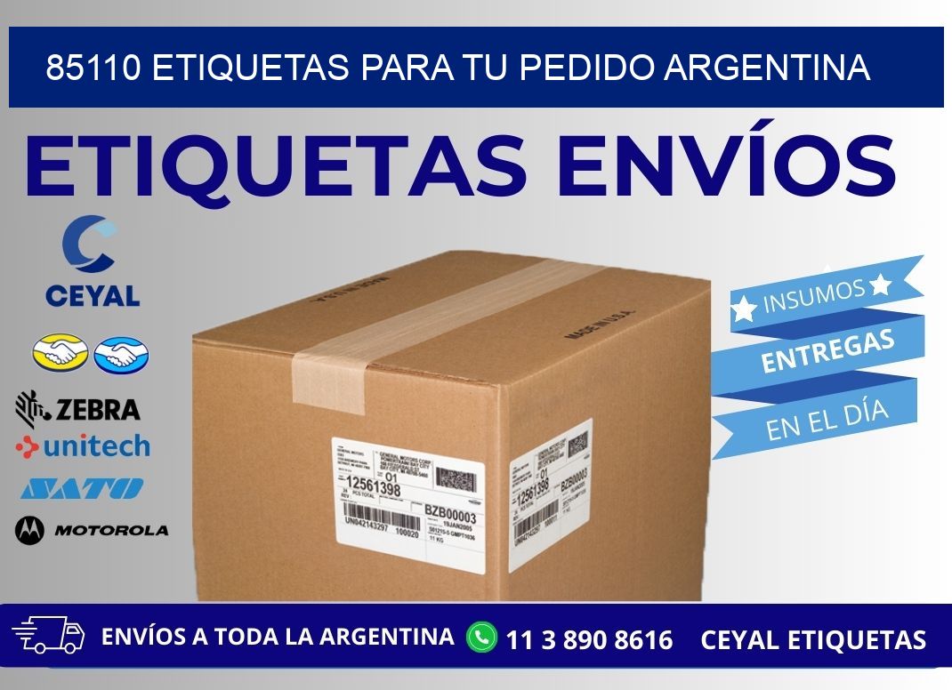 85110 ETIQUETAS PARA TU PEDIDO ARGENTINA