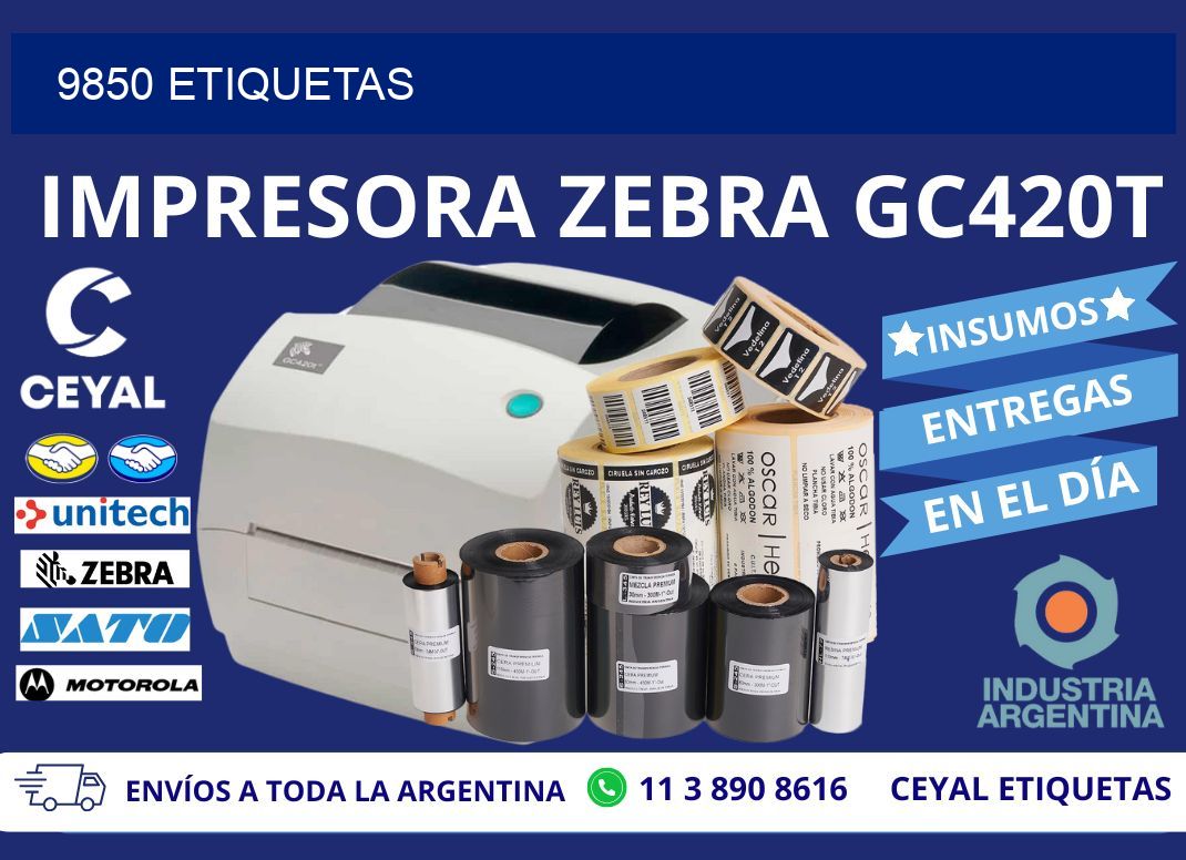 9850 ETIQUETAS