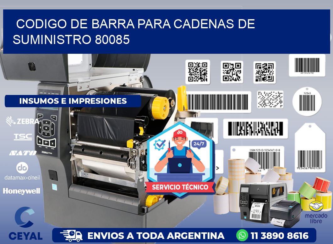 CODIGO DE BARRA PARA CADENAS DE SUMINISTRO 80085