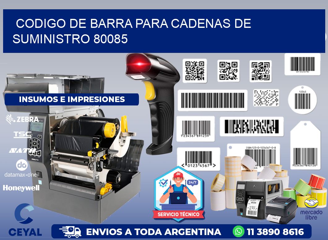 CODIGO DE BARRA PARA CADENAS DE SUMINISTRO 80085