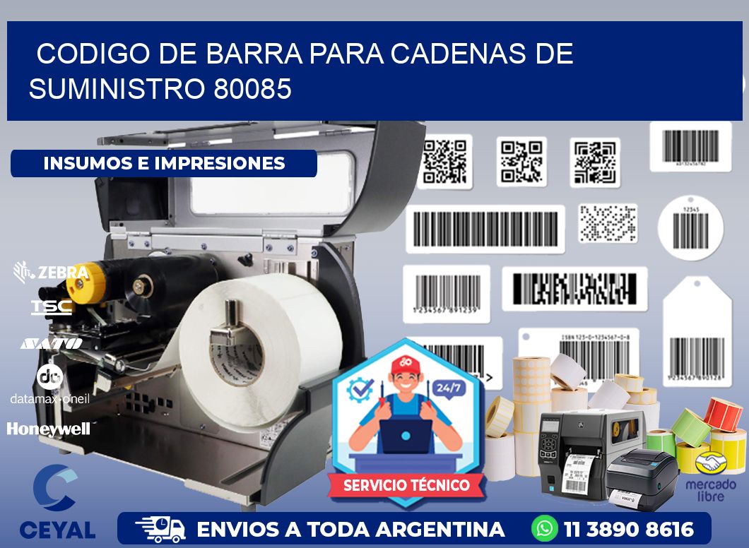 CODIGO DE BARRA PARA CADENAS DE SUMINISTRO 80085