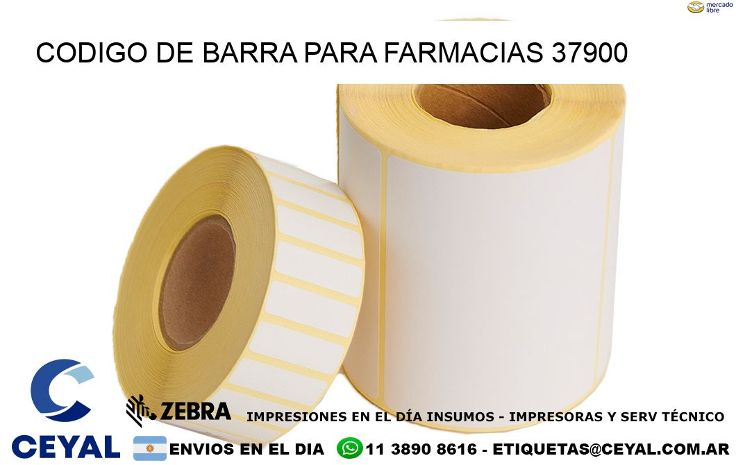 CODIGO DE BARRA PARA FARMACIAS 37900