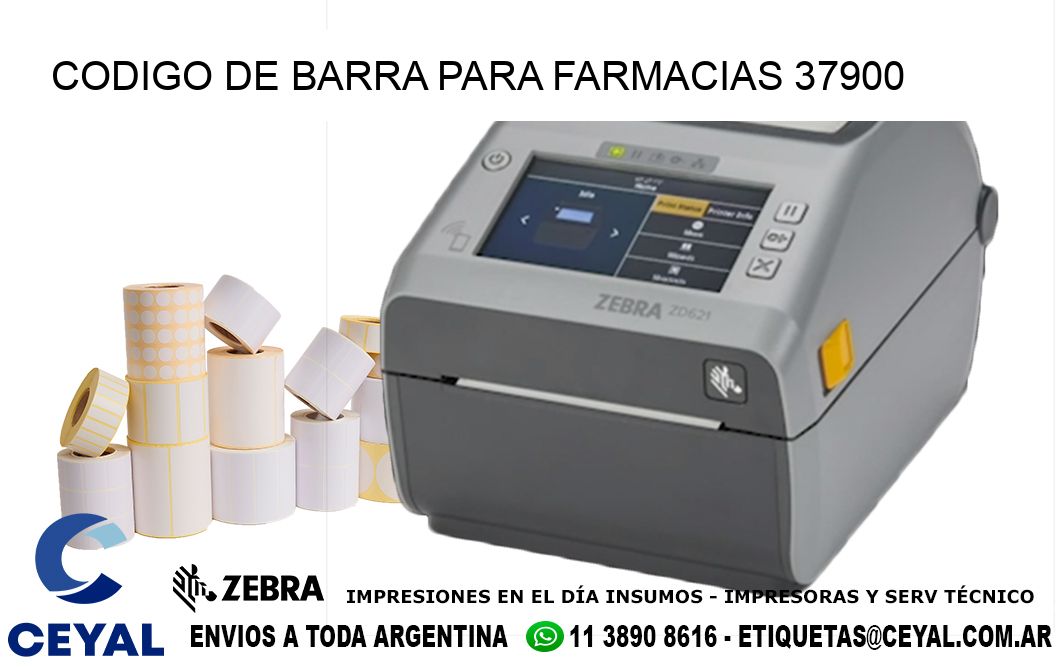 CODIGO DE BARRA PARA FARMACIAS 37900