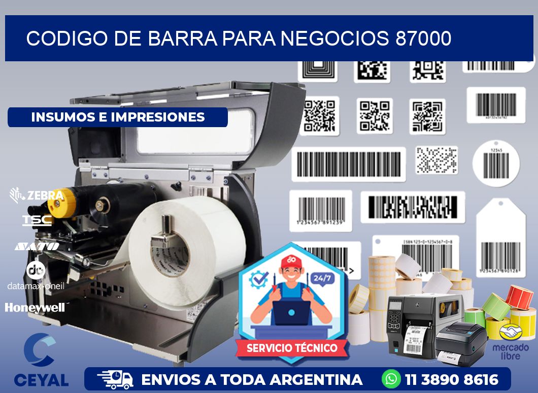 CODIGO DE BARRA PARA NEGOCIOS 87000