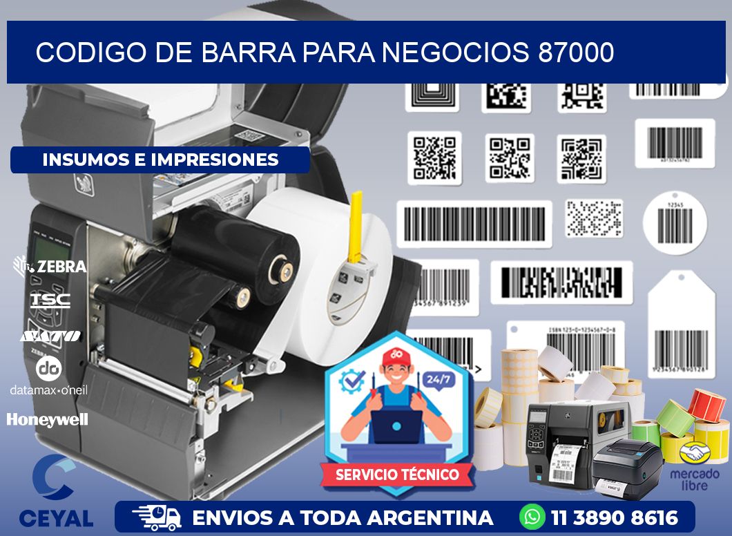 CODIGO DE BARRA PARA NEGOCIOS 87000