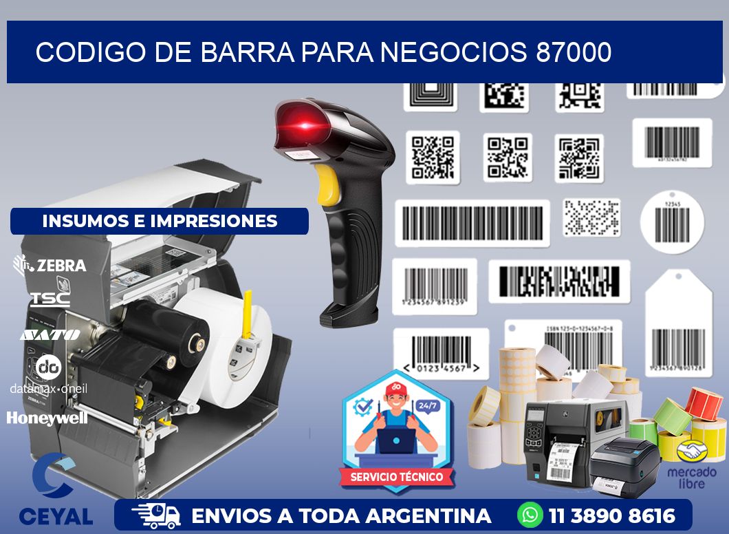 CODIGO DE BARRA PARA NEGOCIOS 87000