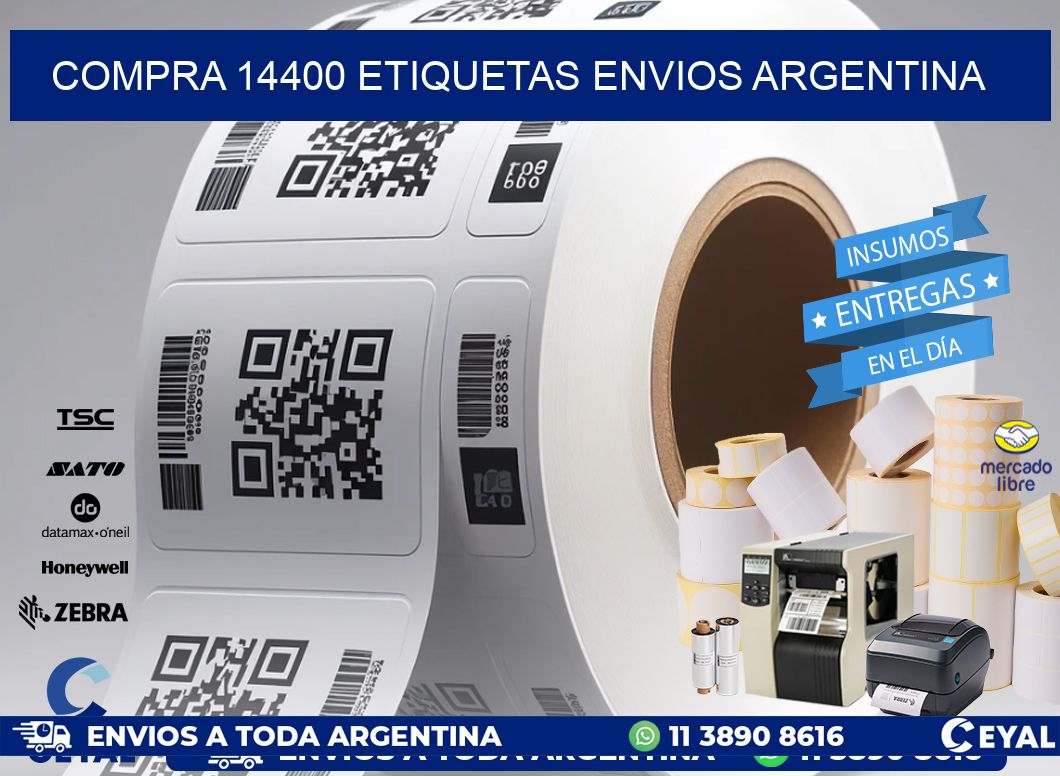 COMPRA 14400 ETIQUETAS ENVIOS ARGENTINA