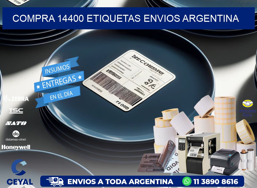 COMPRA 14400 ETIQUETAS ENVIOS ARGENTINA