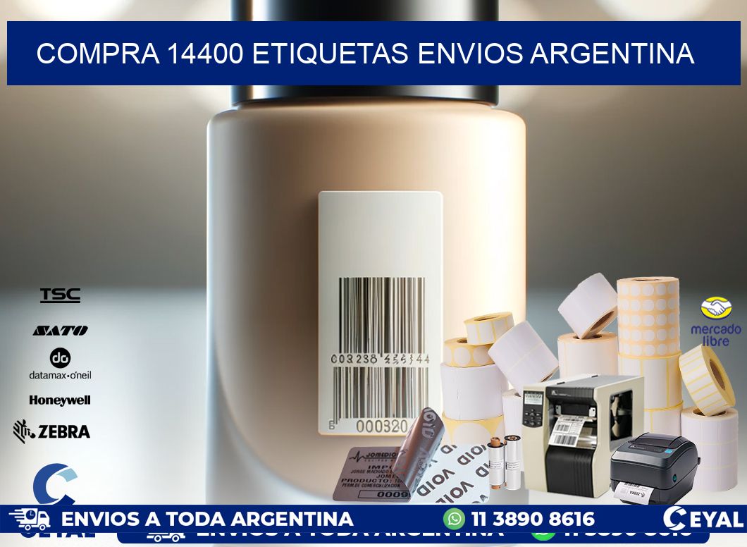 COMPRA 14400 ETIQUETAS ENVIOS ARGENTINA