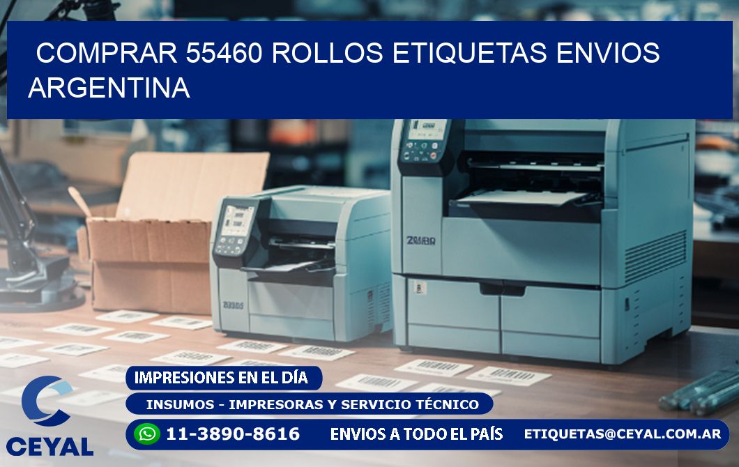 COMPRAR 55460 ROLLOS ETIQUETAS ENVIOS ARGENTINA