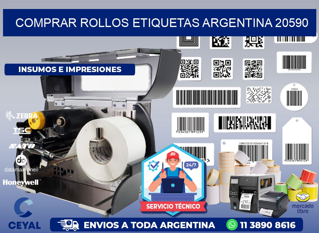 COMPRAR ROLLOS ETIQUETAS ARGENTINA 20590