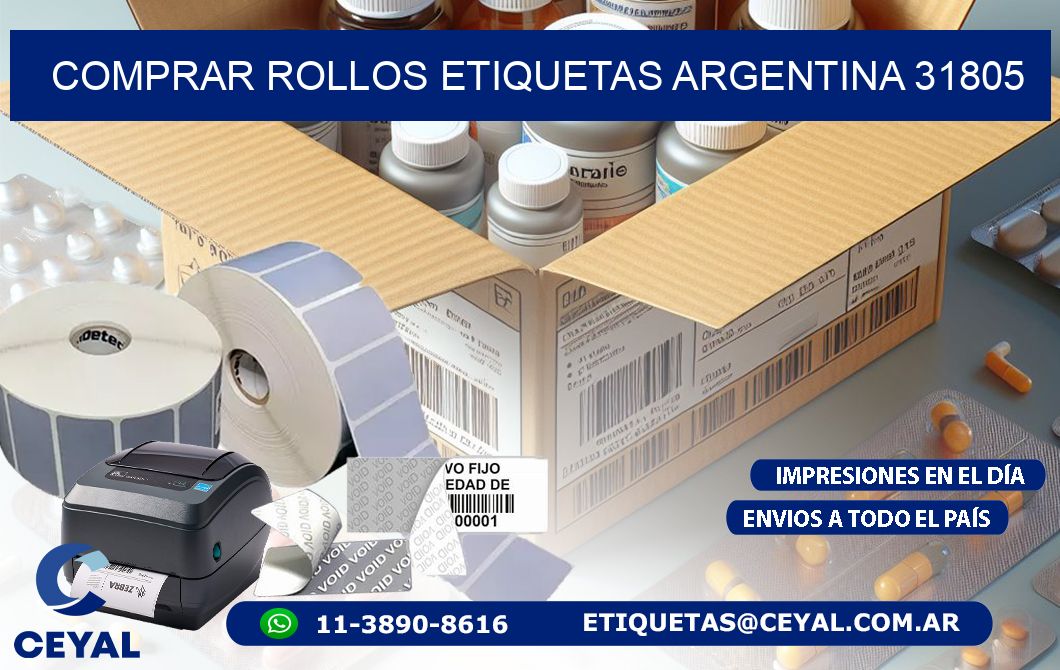 COMPRAR ROLLOS ETIQUETAS ARGENTINA 31805