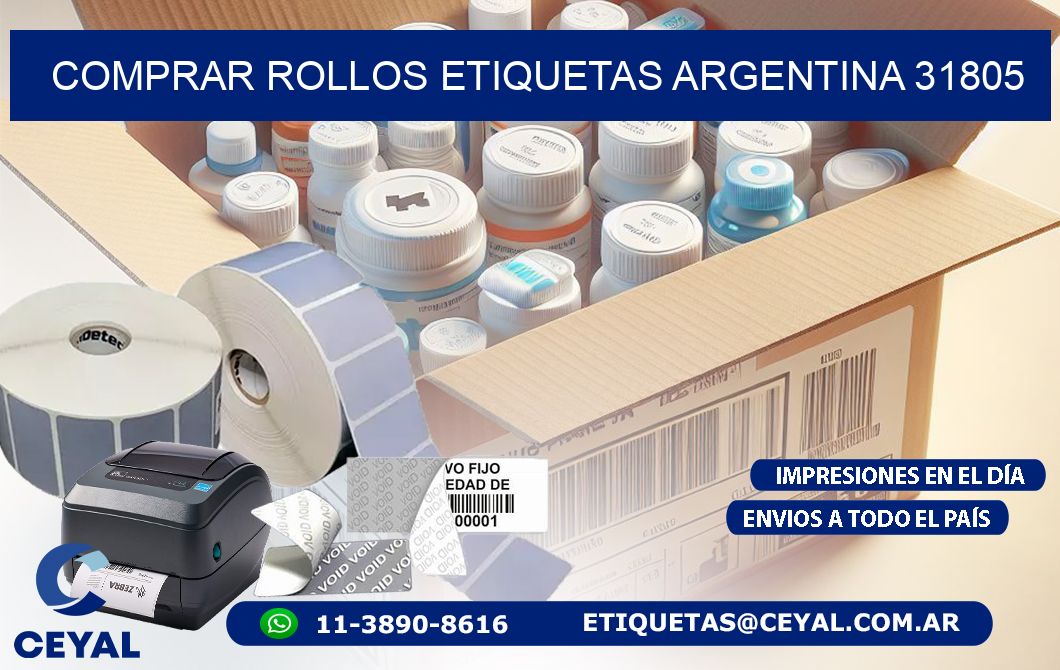 COMPRAR ROLLOS ETIQUETAS ARGENTINA 31805