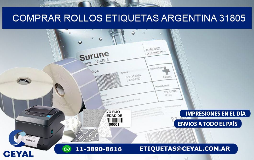 COMPRAR ROLLOS ETIQUETAS ARGENTINA 31805