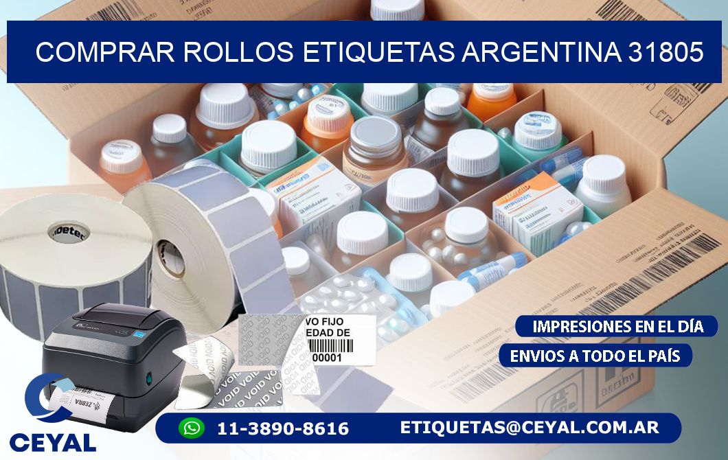 COMPRAR ROLLOS ETIQUETAS ARGENTINA 31805