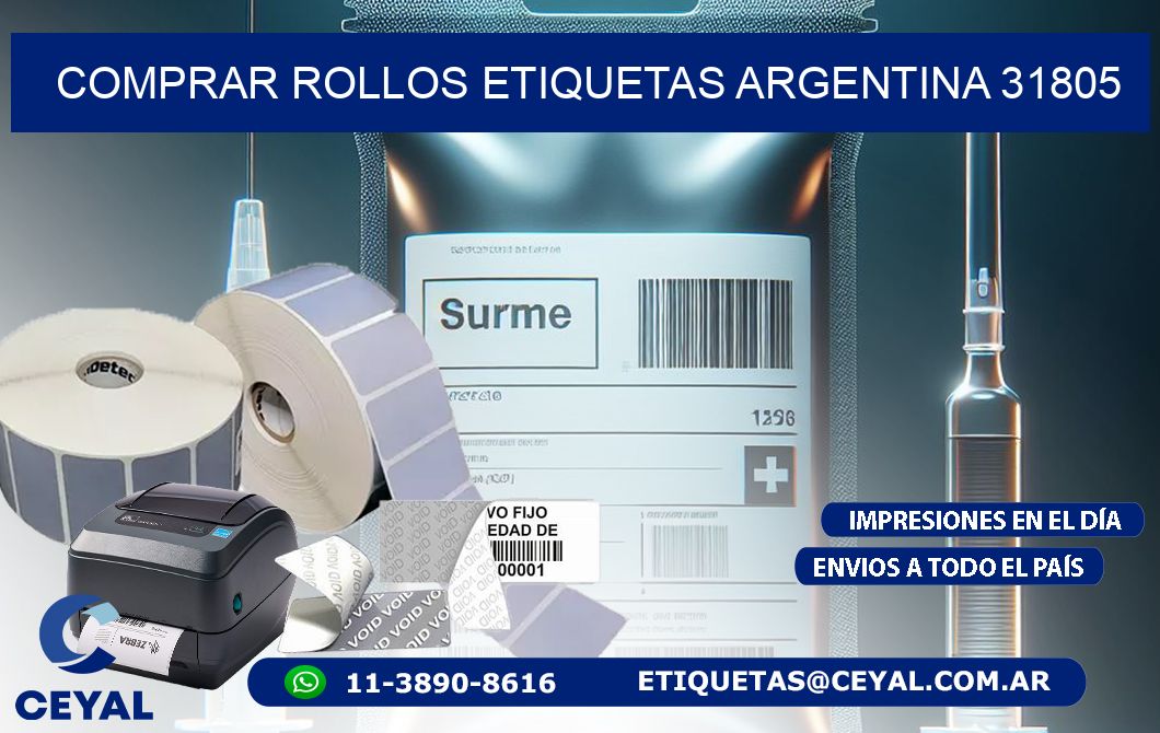 COMPRAR ROLLOS ETIQUETAS ARGENTINA 31805