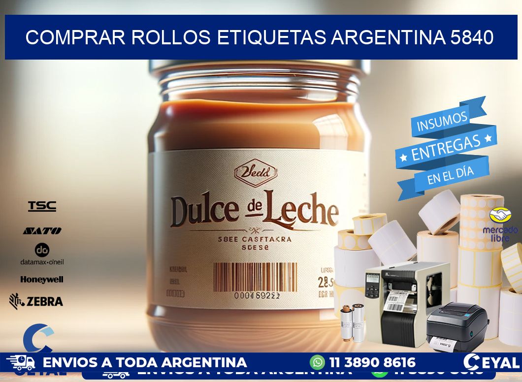 COMPRAR ROLLOS ETIQUETAS ARGENTINA 5840