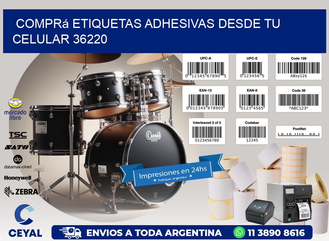Comprá Etiquetas Adhesivas Desde tu Celular 36220