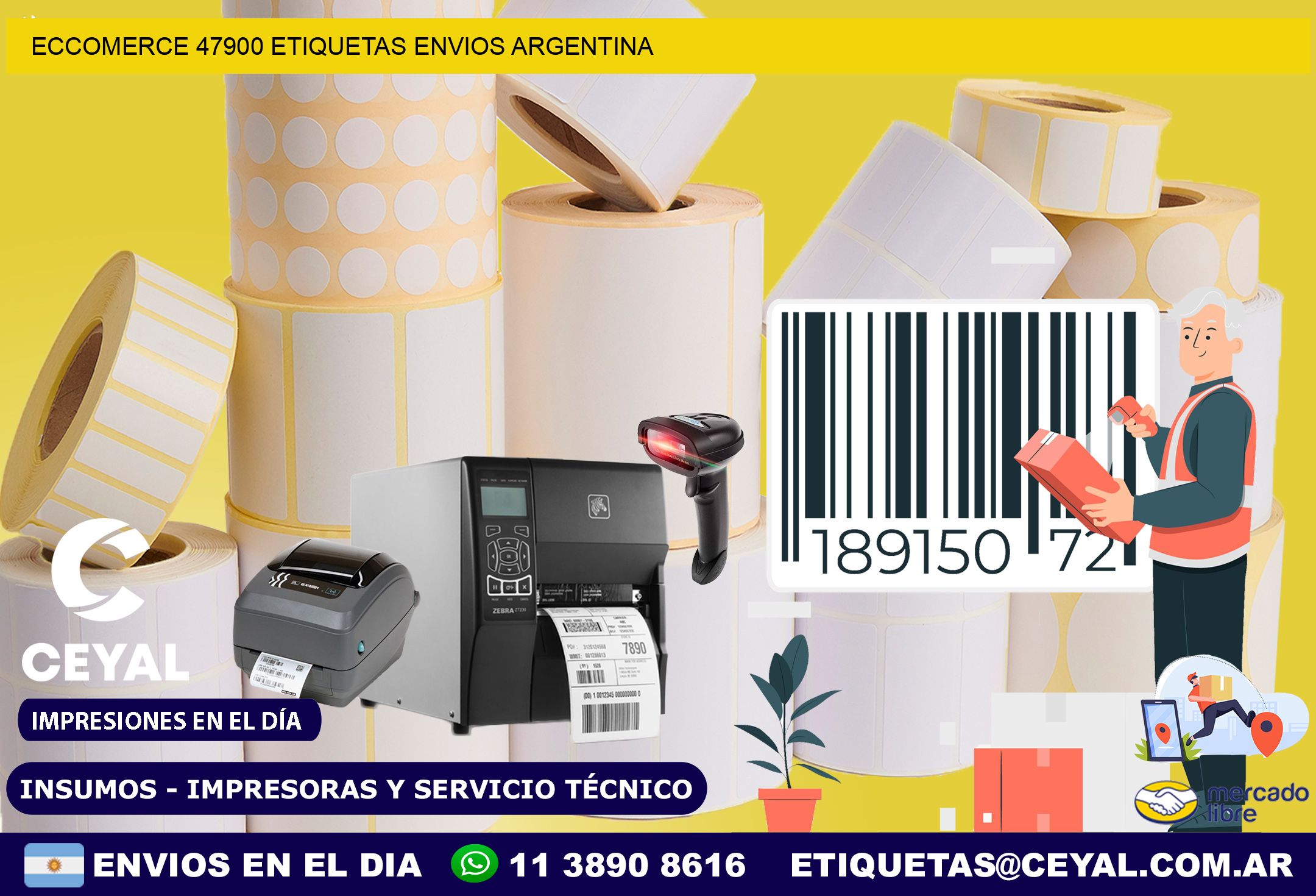 ECCOMERCE 47900 ETIQUETAS ENVIOS ARGENTINA