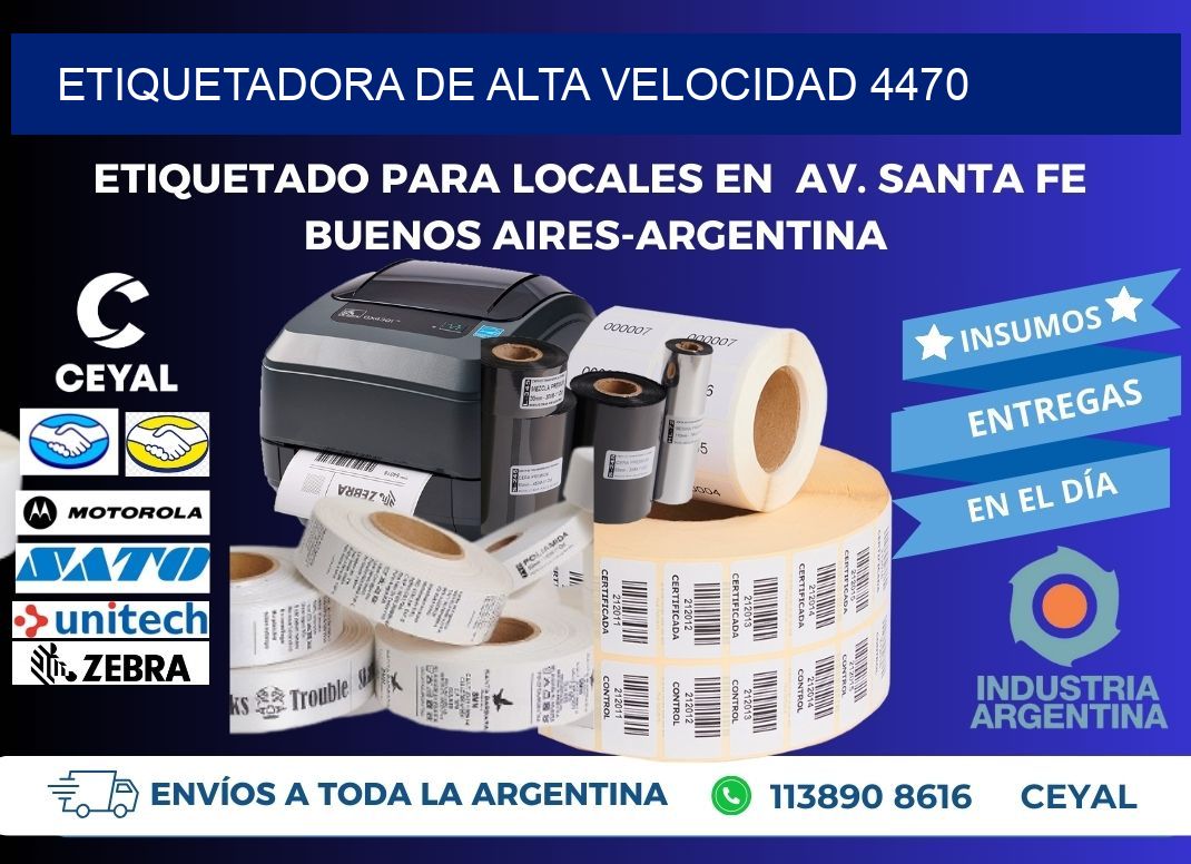 ETIQUETADORA DE ALTA VELOCIDAD 4470