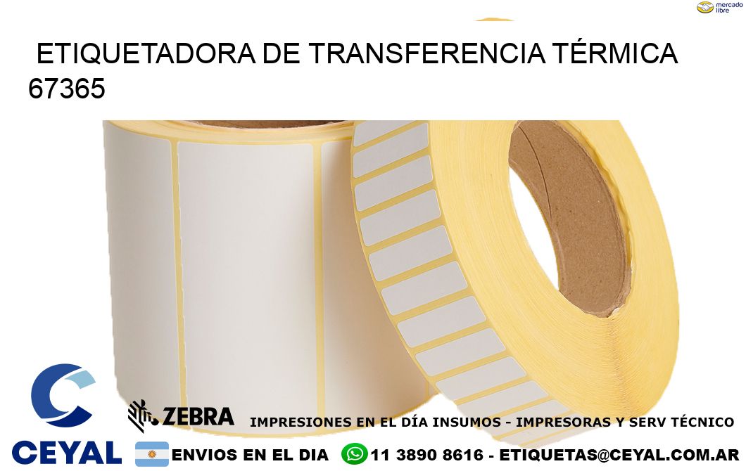 ETIQUETADORA DE TRANSFERENCIA TÉRMICA 67365