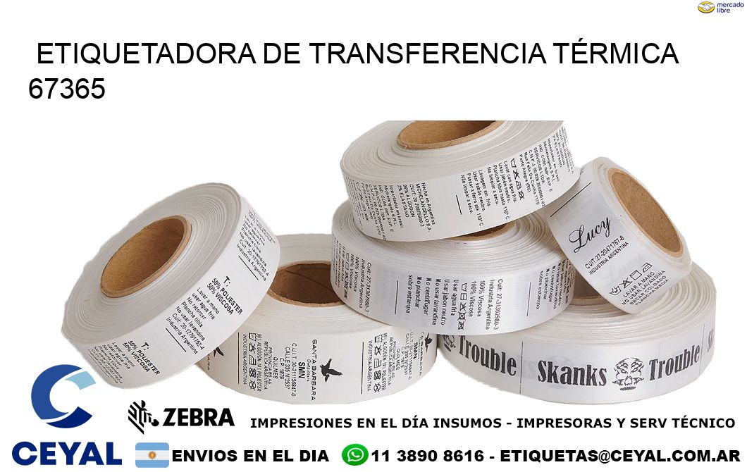 ETIQUETADORA DE TRANSFERENCIA TÉRMICA 67365