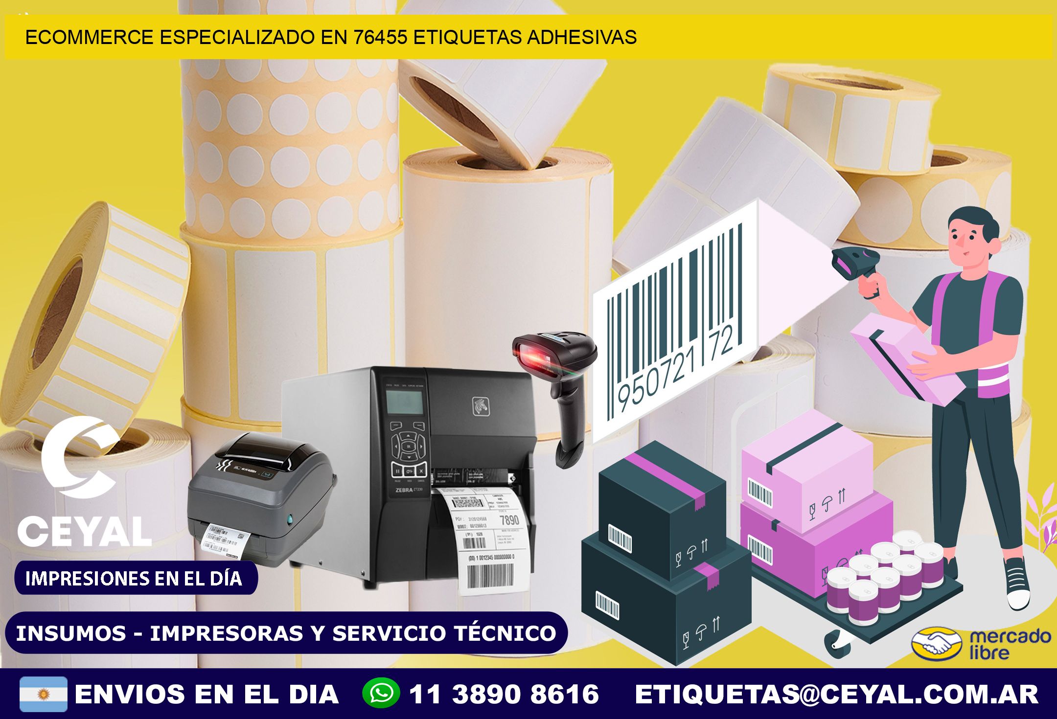 Ecommerce Especializado en 76455 Etiquetas Adhesivas