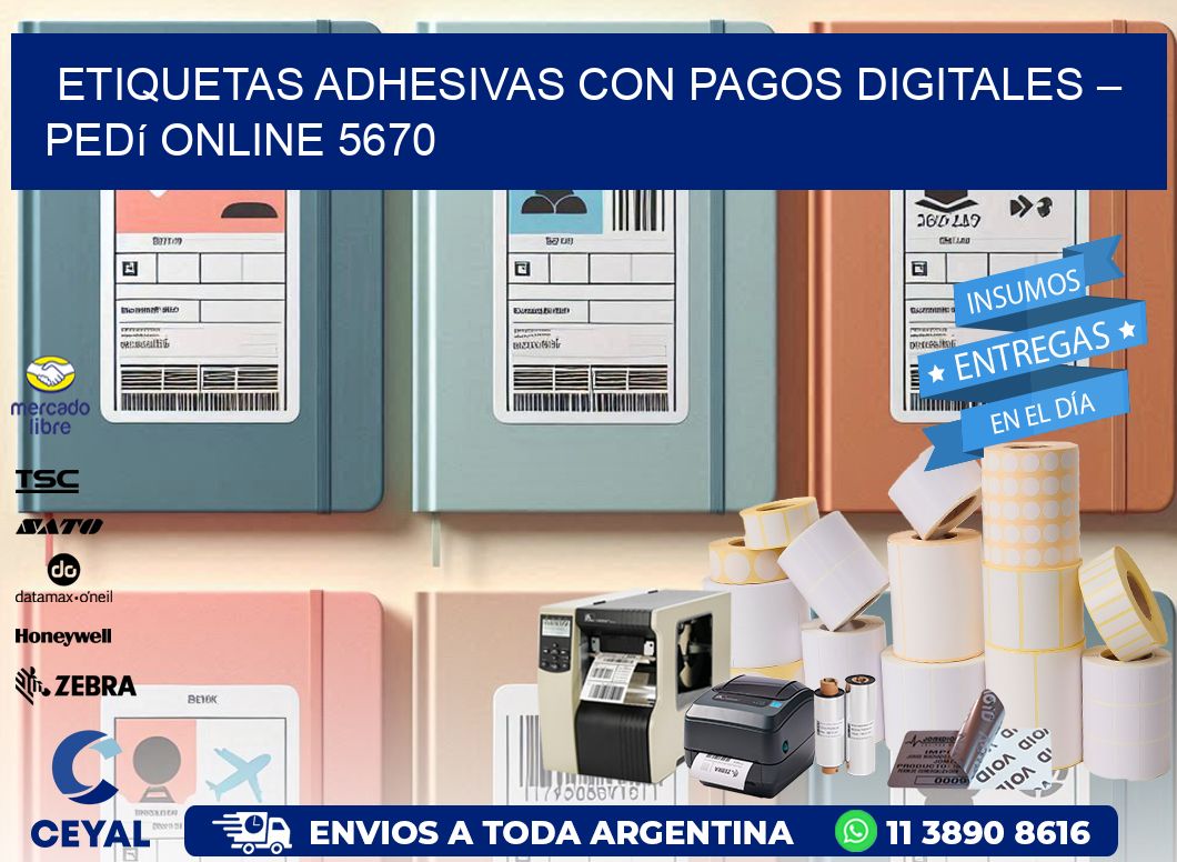 Etiquetas Adhesivas con Pagos Digitales – Pedí Online 5670