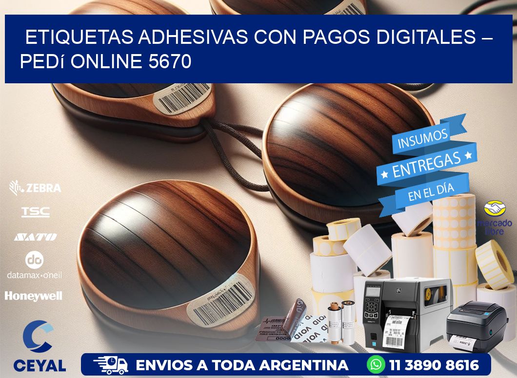 Etiquetas Adhesivas con Pagos Digitales – Pedí Online 5670