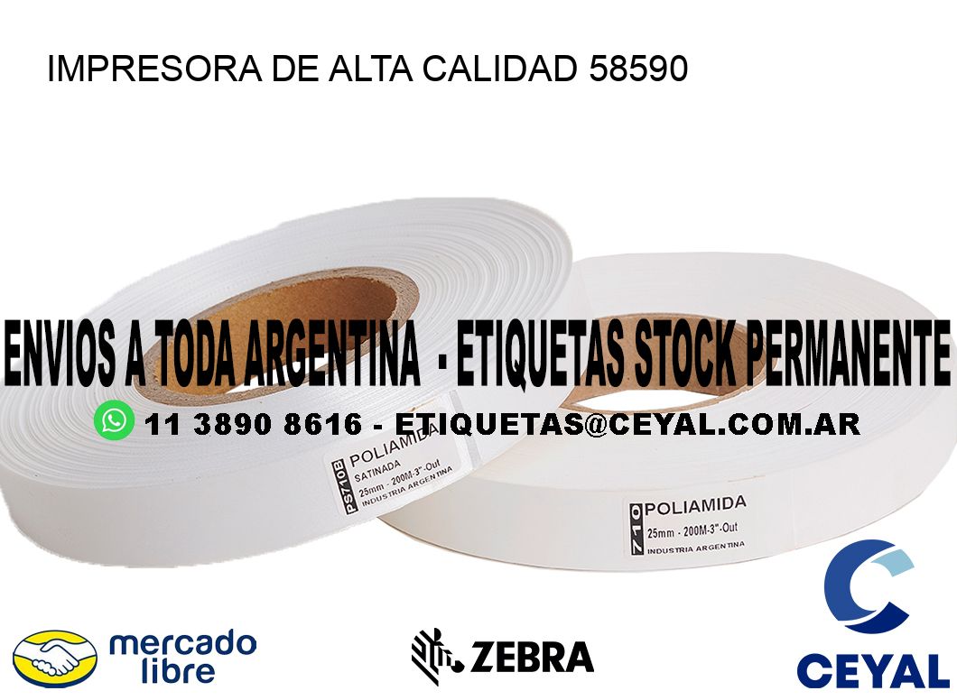 IMPRESORA DE ALTA CALIDAD 58590