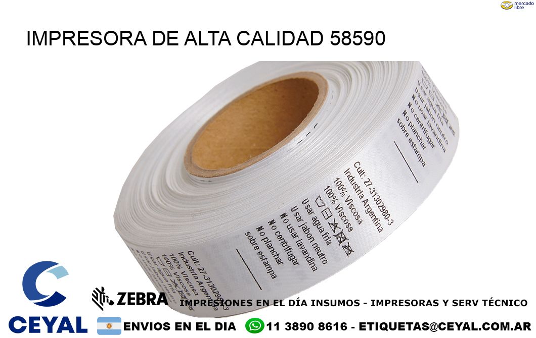 IMPRESORA DE ALTA CALIDAD 58590