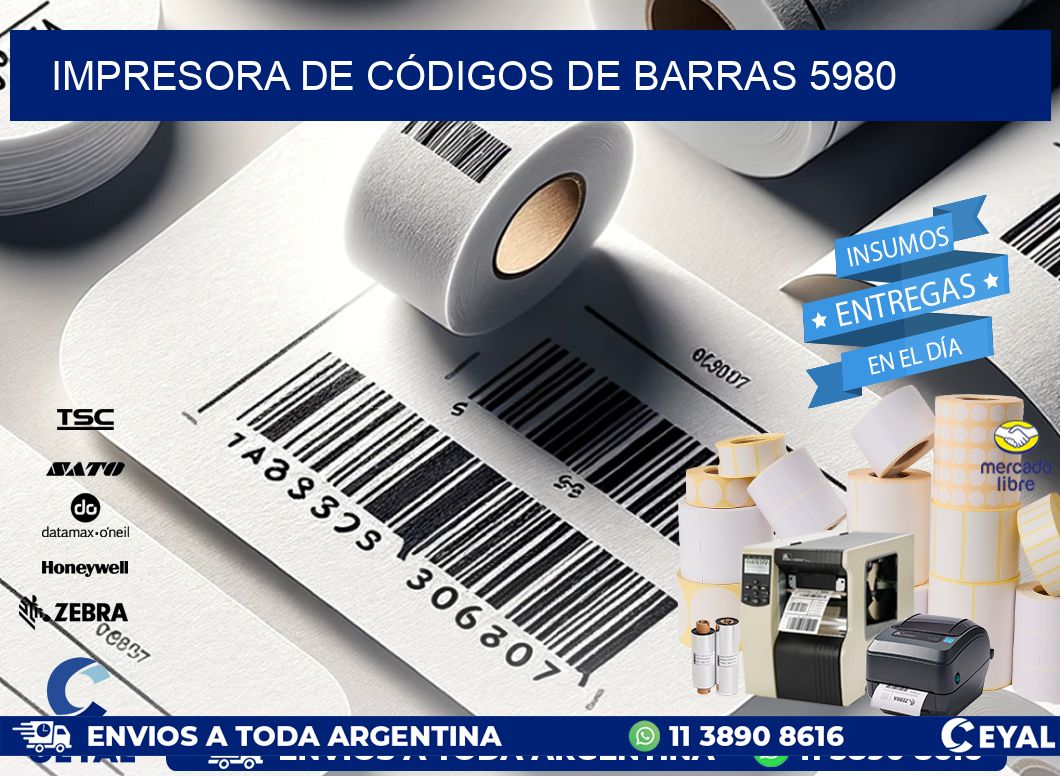 IMPRESORA DE CÓDIGOS DE BARRAS 5980