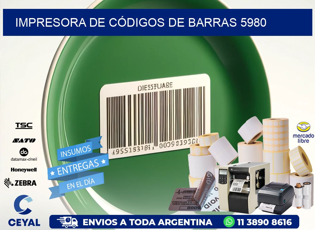 IMPRESORA DE CÓDIGOS DE BARRAS 5980